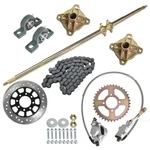 44" Go Kart Live Axle Kit Sprocket+brake Disc+chain+brake Assembly+wheel Hubs. Fixed Price $141.23.