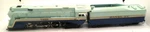 Scale Tenshodo Pfm Santa Fe 4-6-4 Blue Goose Steam Locomotive And Tender. Fixed Price $450.00.