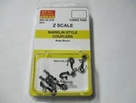 Micro Trains Z Scale (907) Marklin Style Body Mount Couplers 3 Pair 00204010. Fixed Price $5.61.