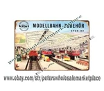 1960 Kibri Ho Scale Model Railroad Buildings Tunnels Bridges Metal Tin Sign. Fixed Price $19.61.