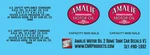 Ho Scale - Amalie Refining 2 Dome Tank Car V1 Decals. Fixed Price $8.00.