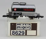 Marklin #8629 Z Gauge Texaco Axle Tank Car, New Box. Fixed Price $29.95.