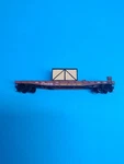 Scale Micro Trains Union Pacific Flat Car #57000 With Load. Fixed Price $16.20.