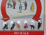 Ho Scale Passengers Assorted Hand Painted Figures 5702. Fixed Price $7.99.