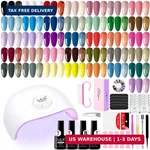 Gel Nail Polish Kit With Uv Light, Arcweisso 36 Colors Set. Fixed Price $39.13.