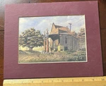 Randy Souders Matted Print, Gas Station, Signed, Gravity Pumps ,coca Cola. Fixed Price $17.09.