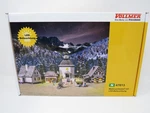 Vollmer 47613 Lighted Christmas Village Kit Chapel Post Office Restaurant Led. Fixed Price $119.99.