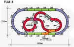 Rokuhan Track Layout Plan "n" Complete Set (18.1" X 8.2"). Fixed Price $499.50.