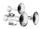 Gg # 69991 Train Horn 140+ Decibels Chromed Brass 3 Trumpet Universal. Fixed Price $269.99.