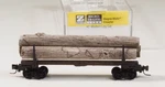 538 00 020 Mtl Z-scale 40' Modern Log Car Metal Frame, Micro Trains Couplers. Fixed Price $44.95.