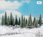 Noch Snowy Fir Trees 24681 Ho Scale. Fixed Price $26.00.