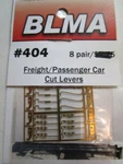 Blma Scale #404 Freight/passenger Car Cut Levers (8 Pr) - Details Below. Fixed Price $9.50.