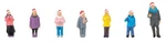 Faller 151648 Children's Christmas Choir (7-PACK) For Model Train Layouts. Fixed Price $17.60.