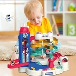Kids Car Toys,adventure Tower Parking Lot Tracks Electric Ramp. Fixed Price $39.99.
