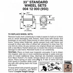 Micro-trains 00412000 (950) Z 33" Standard Wheel Sets 12PCS. Fixed Price $13.11.