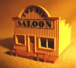 -old West Two Bit Saloon Z-327 Easy To Build Scale Kit Made In The Usa. Fixed Price $19.98.
