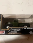 Motor Max American Classics 1941 Plymouth Pickup Green 1/43 Diecast #4404 Nib. Fixed Price $8.98.