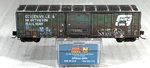 Micro-trains 50' Rib Side Box Car Weathered/graffiti Srn/ex-grn 02544210. Fixed Price $39.95.