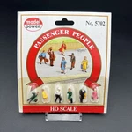 Ho 1/87 Scale Model Power #5702 Passenger People (6 Figure Set) - Sealed. Fixed Price $7.96.