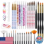 Artdone 32PCS Double-ended Nail Tool Kit Brushes Dotting Pens Gel Polish. Fixed Price $15.22.