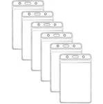 Vertical Badge Holders, Waterproof Clear Plastic For Rfid And Credit Cards. Fixed Price $10.20.