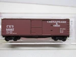 Micro-trains #39170-C & O-40' Boxcar #84827-N Scale. Fixed Price $17.00.