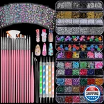 Fandamei Nail Charms Brushes Accessories Kit 15 Pcs Art. Fixed Price $13.68.