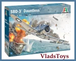 Italeri Plastic Model Kit 1/48 Scale Douglas SBD-3 Dauntless 2841. Fixed Price $46.95.