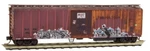 Scale Micro-trains #070 52 080 San Luis Central 51' Reefer Weathered/graffiti. Fixed Price $35.95.