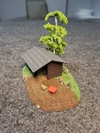 Noch Valu-pe ? Ho Scale Mountain Cottage Fully Assembled. Fixed Price $39.99.