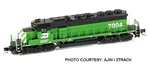 Scale Burlington Northern Azl 1862 Brass SD40-2 Locomotive #7053 Nib. Fixed Price $1175.00.