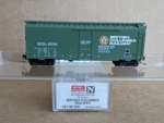 Micro-trains #021 00 230 British Columbia Railway Boxcar Scale. Fixed Price $15.33.