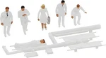 Preiser Emergency Personnel Team (6) - Model Railroad Figures Ho Scale. Fixed Price $19.05.