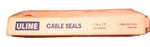 Uline Cable Seals 1/16X12" S-13699BL New Box Of 50. Fixed Price $50.00.