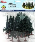 Jtt Scenery Products 92037 Ho 3' - 5" Evergreen Super Scenic Tree (bag Of 12). Fixed Price $13.09.