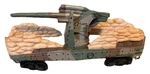 Scale Railway Gun Car W/sandbags. Hawthorne Village Bachmann.. Fixed Price $39.00.