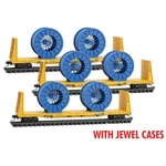 Micro-trains 98300216 Ttpx 61' Bulkhead Flat Car Set Cable Spool Load. Fixed Price $121.95.