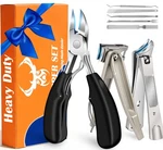 Mpkdzne 8-IN-1 Heavy Duty Toenail Clippers For Thick Nails 360 Black. Fixed Price $50.69.