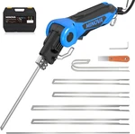 250W Ac Rotatable Electric Hot Knife, 6 Blades Foam Cutter Cutting Tool Kit With. Fixed Price $130.36.