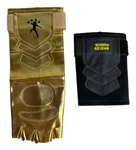 Gold Roman Reigns Tribal Chief Logo Punch Glove Set. Fixed Price $14.99.