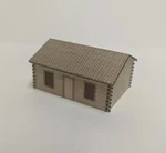 2 Pack Scale Log Cabin House Kit - Laser Cut Wood Model Train Scenery Building. Fixed Price $15.95.