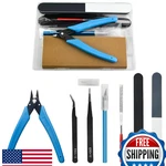 Bxqinlenx Pro 8-PIECE Modeler Basic Tools Kit Craft Set Hobby. Fixed Price $21.68.