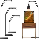 Reptile Lamp Stand W/ Adjustable Height & Swing Arm Heat Holder. Fixed Price $47.99.