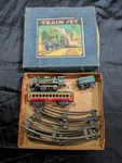 Set - Tin Toy (passenger Car, Train, Steam Locomotive). Fixed Price $109.75.