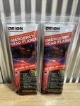 (2) Orion Products 3153-08 Minute Road Flares Pack W/ Free Light Stick New. Fixed Price $29.99.