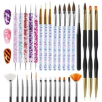 Artdone 31PCS Nail Brushes, Set, Dotting Tools, Dust Brush,str. Fixed Price $10.90.