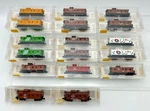 Scale Micro-trains 34 Cabooses Nib Atsf, Bn, Gn, Mp, Nyc, Np, Prr, Sp, Up. Fixed Price $49.99.