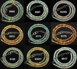Opal Beaded Necklace Choker Fire Gemstone Beads 16". Fixed Price $162.00.