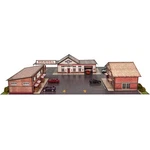 Scale Building Gas Station Model Kit, Fits Micro-trains. Fixed Price $21.49.