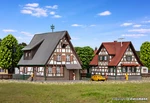 Kibri 36406 Z 1:220 Kit Of Half-timbered Houses, Pieces. Fixed Price $27.99.